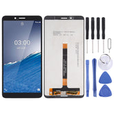 LCD Screen and Digitizer Full Assembly for Nokia C3, For Nokia C3